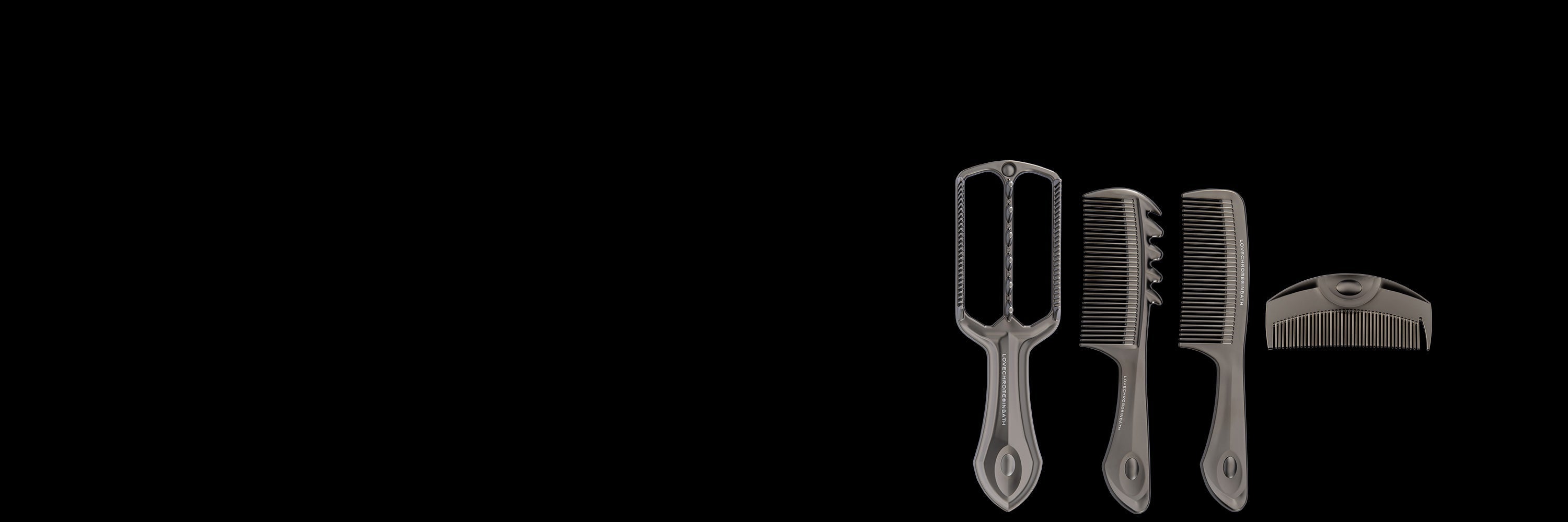 LOVECHROME INBATH PADDLE COMB　美品 LOVE CHROME INBATH Paddle Comb Premium Black