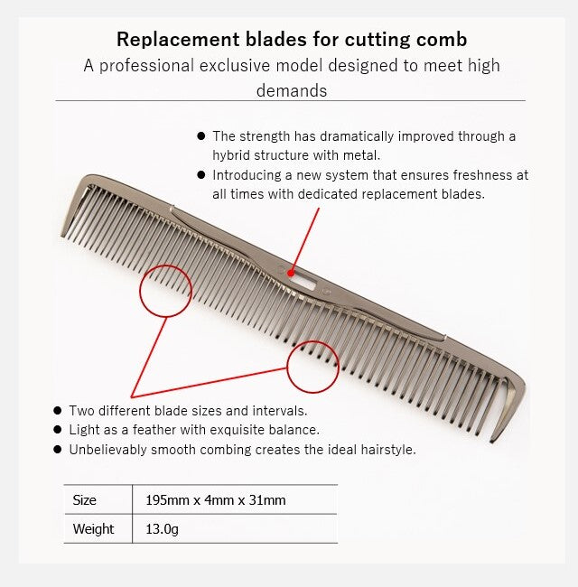 Love Chrome K24gp Sus Standard Cut Comb Spare Blade Gold