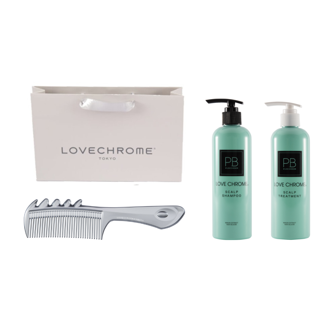 Holiday Bath Care Set (IN BATH SCALP GUASHA SILVER)