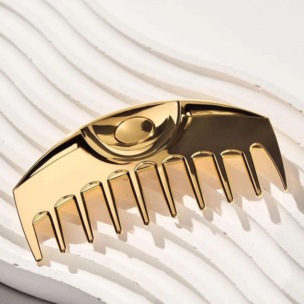 LOVECHROME K24GP WAVY TSUKI GOLD COMB CASE CHARM SET — Limited Edition